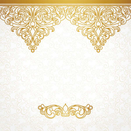 seamless border in Victorian styleのイラスト素材