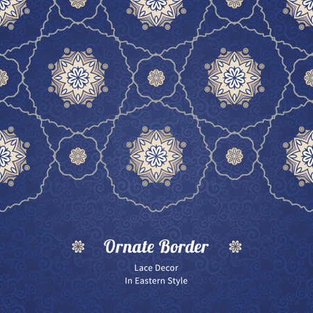 seamless border in Eastern styleのイラスト素材