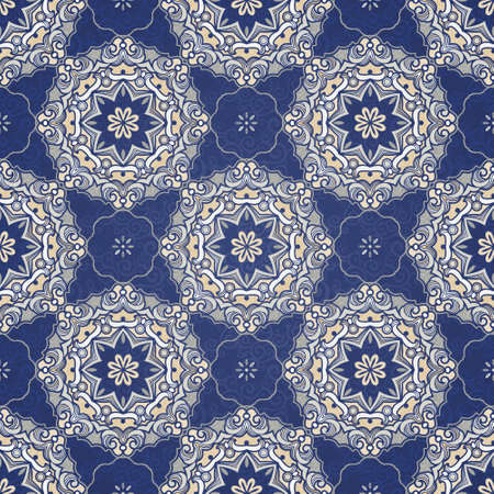 Vector seamless pattern, filigree background. Vintage element for design in Eastern style....