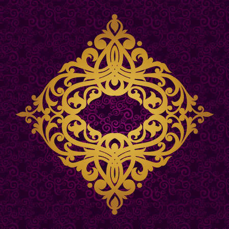 Vector baroque ornament in Victorian style. Ornate element for design. Toolkit for designer. It can be used for decorating of wedding invitations, greeting cards, decoration for bags and clothes.のイラスト素材