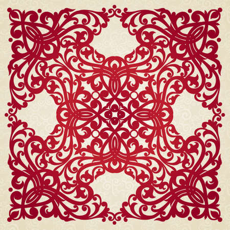 Vector baroque ornament in Victorian style. Ornate element for design. Toolkit for designer. It can be used for decorating of wedding invitations, greeting cards, decoration for bags and clothes.のイラスト素材