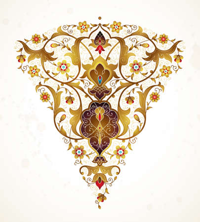 Vintage decor, ornate border, vignettes for design template.のイラスト素材