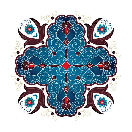 Vintage decor, ornate border, vignettes for design template.のイラスト素材