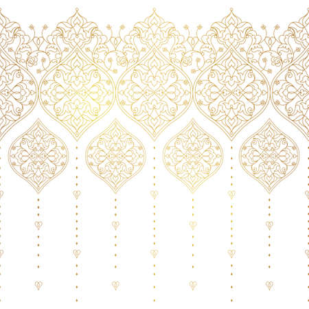 Vintage decor, ornate border, vignettes for design template.のイラスト素材