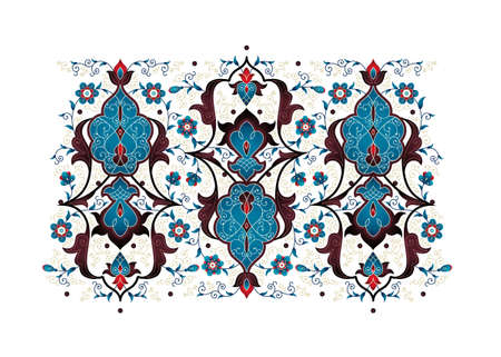 Vector vintage decor; ornate floral tracery for design template. Eastern style element. Premium...