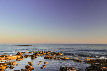 sunset and beachの写真素材