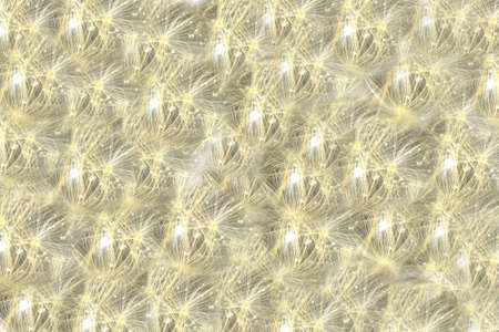 Interesting background made of dandelion fluff in epoxy resin.