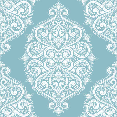 Vintage, paisley elements. Ornament. Traditional, Ethnic, Turkish, Indian motifs. Great for fabric and textile, wallpaper, packagingのイラスト素材