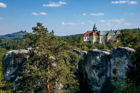 Hruboskalsko rock formations in Bohemian paradise, Sandstone cliffs and towers, Nature Reserve, Cesky Raj, Czech Republic. May 16, 2020のeditorial素材