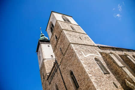 The Church of St. James the Greater, early gothic, Jihlava, Czech Republic. July 05, 2020