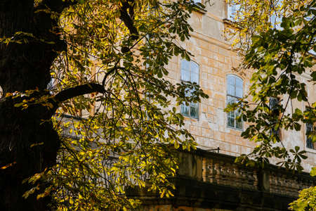 Castle Duchcov, chateau in classicist style, northern Bohemia, Czech Republic, September 19, 2020のeditorial素材