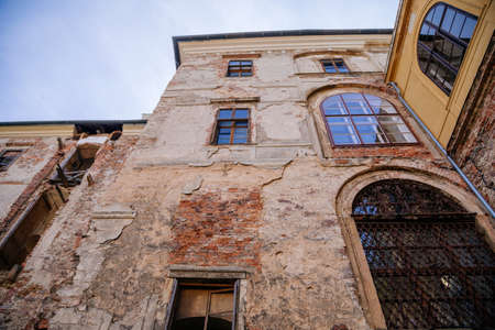 Old baroque castle Jezeri and its slow reconstruction, Northern Bohemia, Czech Republic, September 19, 2020のeditorial素材
