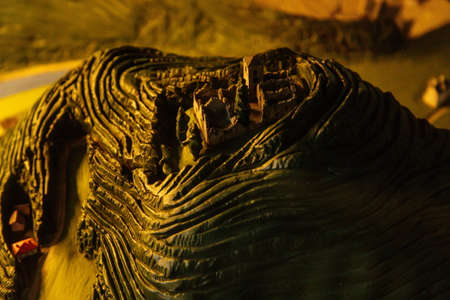 Litice nad Orlici, Eastern Bohemia, Czech Republic, 11 September 2021: Ruins of medieval castle on hill, old stronghold with stone tower, ancient gothic fortress, sunny day, landmark in countryside.のeditorial素材