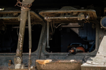 Prague, Czech Republic, 11 July 2022: Exhibition of Russian invasion weapons destroyed by Ukrainian defense on Letenske plani, war in Ukraine, medium-range surface-to-air missile systems Bukのeditorial素材