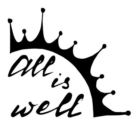 vector positive thanksgiving card, handwriting, hand drawn doodleのイラスト素材