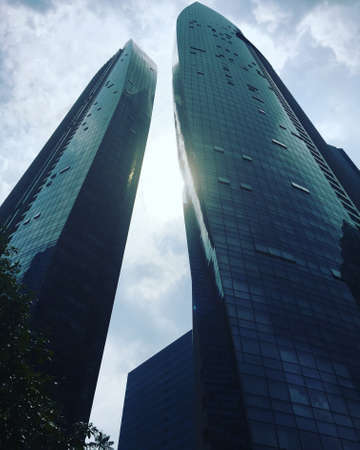 Skyscrapers in the center of Singaporeのeditorial素材