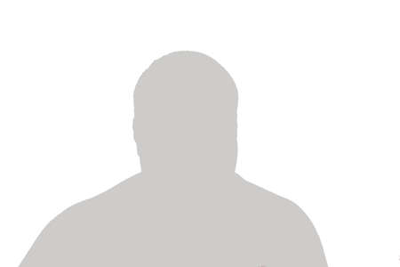 Silhouette of an adult young anonymous man isolated on a white background.の写真素材