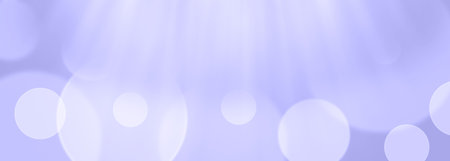 Abstract colors trend 2022. Blurred circles bokeh toned in trendy Very Peri. Color of the year 2022.