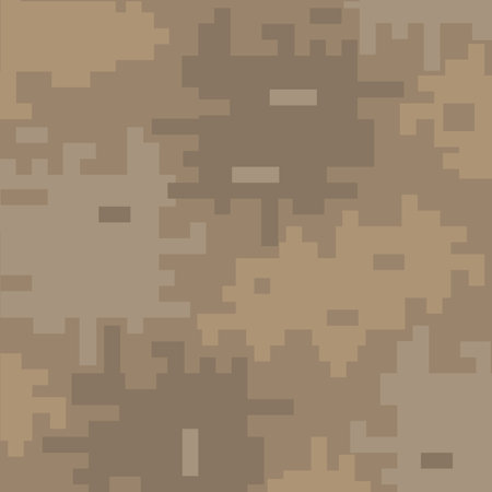 Military digital pixel camouflage background. Khaki texture. Camouflage seamless patternのイラスト素材