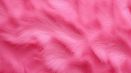 Pink fur background texture. Top view.の素材