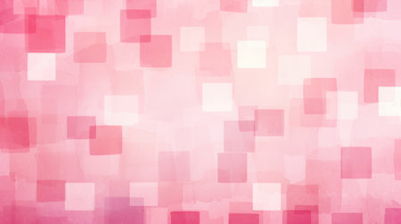 Abstract pink watercolor square pattern. The concept is artistic texture and designの素材