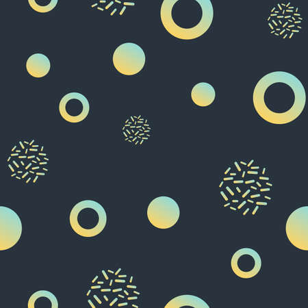 Vector illustration of seamless pattern with circlesのイラスト素材