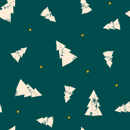 Vector fabric circles abstract seamless pattern background with hand drawn elementsのイラスト素材