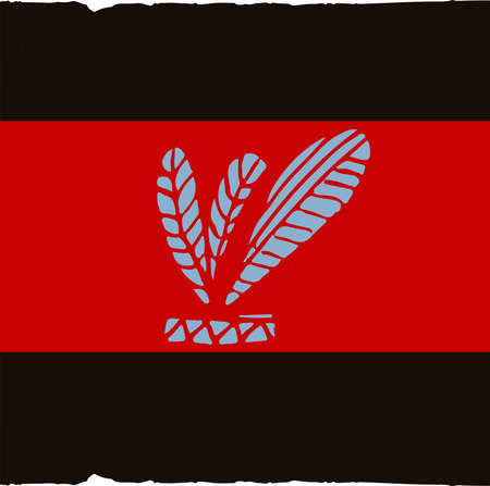 Indian feather. Headdress Native American Indian. Vectorのイラスト素材