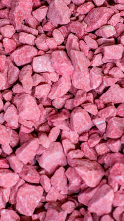 Decorative fine pink stone for garden decoration