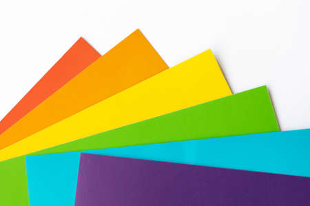 Set for children's craft diy from colored cardboardの写真素材