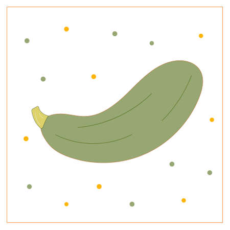 Vector card with vegetables.のイラスト素材