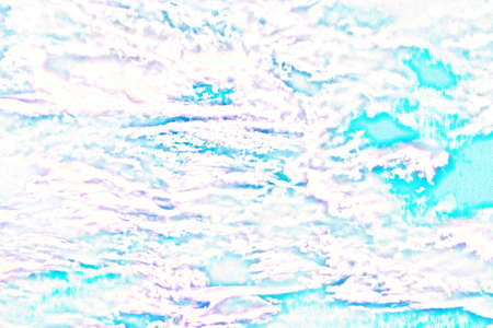 Abstract work on a white background. Dream, romance. abstract; turquoise; purple; blue; designの写真素材