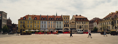 Bydgoszcz, Poland August 2022. View of City of Architecture famous popular tourist attraction travel destination Bydgoszcz near Brda River. Museums and monuments The largest city in the Kuyavian-Pomeranianのeditorial素材