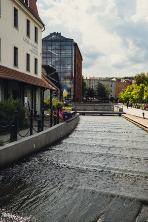 Bydgoszcz, Poland August 2022. View of City of Architecture famous popular tourist attraction travel...