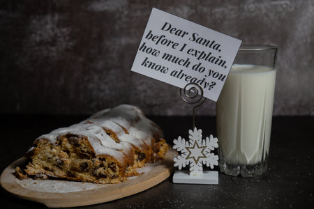 Paper note with message DEAR SANTA BEFORE I EXPLAIN HOW MUCH DO YOU KNOW ALREADY joke humor...