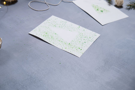 Christmas tree Gift Christmas idea. Do it yourself instruction postcard eco-friendly decoration....
