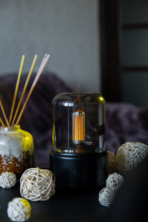 Indoors Decoration with modern lighted Air Humidification Aroma essential oil perfume fragrance....