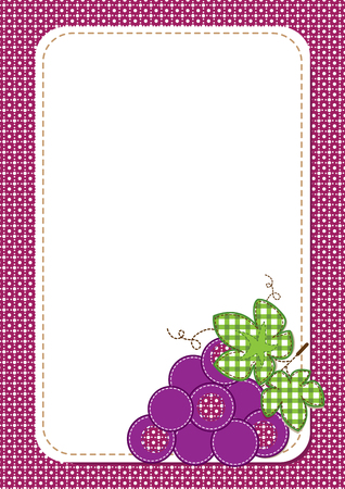 fabric grape backgroundのイラスト素材