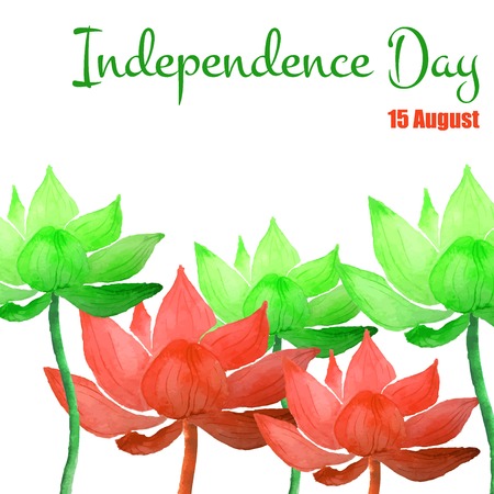 Vector Illustration Of Independence India Day For Design Website