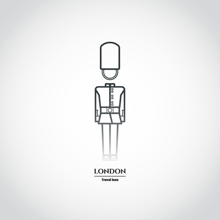 Illustration of London Guard Icon Outlineのイラスト素材