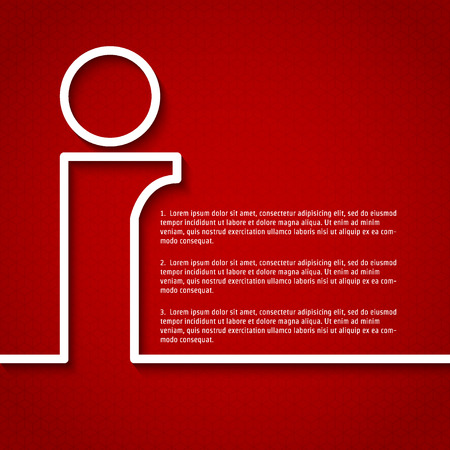 Illustration of Outline Symbol of Information Infographic for Designのイラスト素材