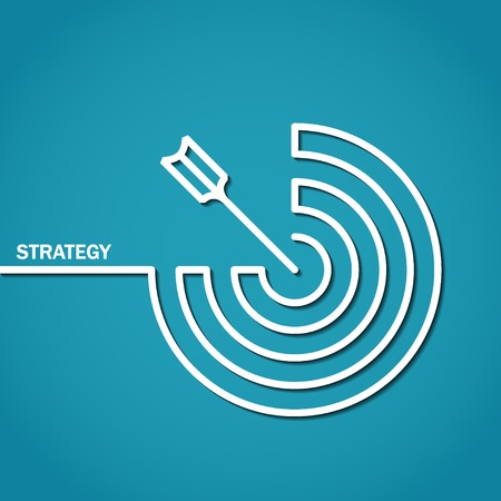 Illustration of Outline Strategy Concept for Designのイラスト素材