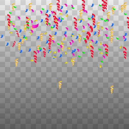 Vector Illustration of Confetti decoration colorful for Design, Website, Background, Banner. Holiday party Element Template. Festival object isolatedのイラスト素材