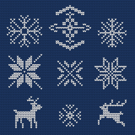 Illustration of Ugly sweater seamless Pattern for Designのイラスト素材