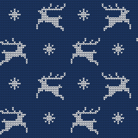 Illustration of Ugly sweater seamless Pattern for Designのイラスト素材