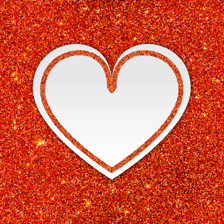 Vector Illustration of Valentine's day card for Design, Website, Background, Banner. Heart Element Template for Shiny Pink Love Valentine or Invitation to Marriageのイラスト素材