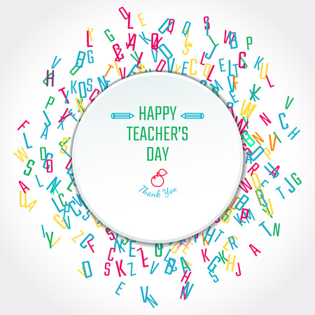 Vector Illustration Of Teachers Day Holidays For Design Website