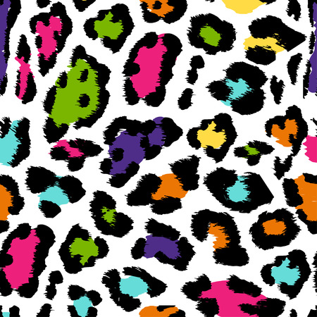 Vector Illustration of Leopard Print Seamless Pattern. Wild texture for Design, Website, Background, Banner. Jaguar Template. Natura Wallpaperのイラスト素材