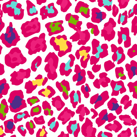 Vector Illustration of Leopard Print Seamless Pattern. Wild texture for Design, Website, Background, Banner. Jaguar Template. Natura Wallpaperのイラスト素材