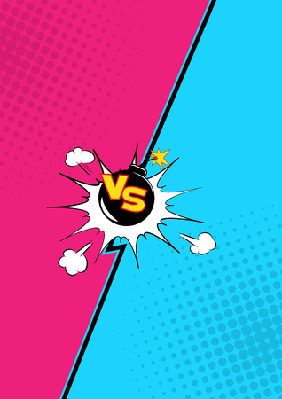 Fight Bubble  Comics Styleのイラスト素材